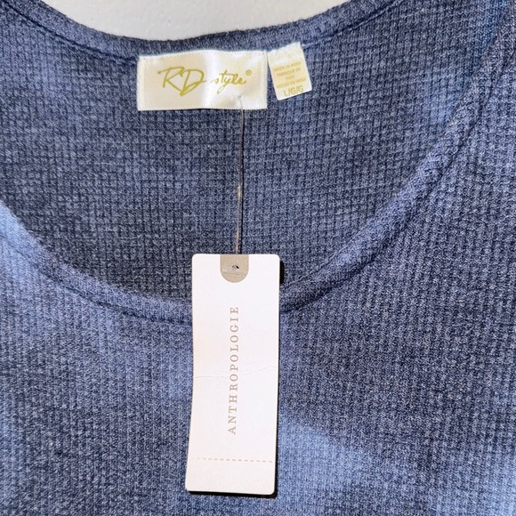 RD Style for Anthropologie Navy Tie-Dye Midi Dress - Picture 3 of 9